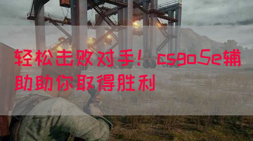 轻松击败对手！csgo5e辅助助你取得胜利