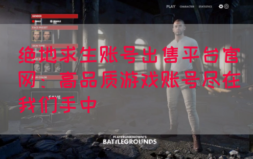 绝地求生账号出售平台官网：高品质游戏账号尽在我们手中