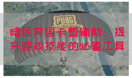 暗区突围卡盟辅助：提升游戏技能的必备工具