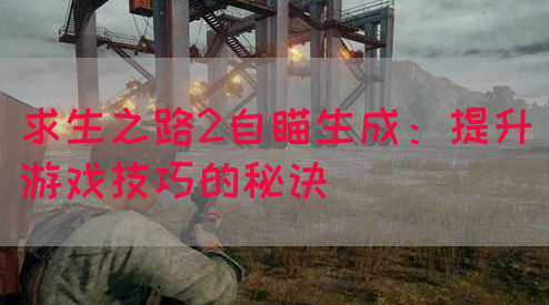 求生之路2自瞄生成：提升游戏技巧的秘诀