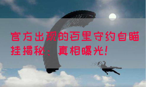 官方出现的百里守约自瞄挂揭秘：真相曝光！