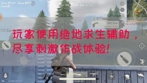玩家使用绝地求生辅助，尽享刺激作战体验！