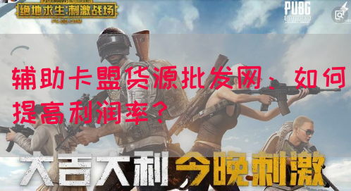 辅助卡盟货源批发网：如何提高利润率？(图1)