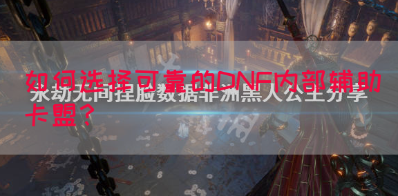 如何选择可靠的DNF内部辅助卡盟？