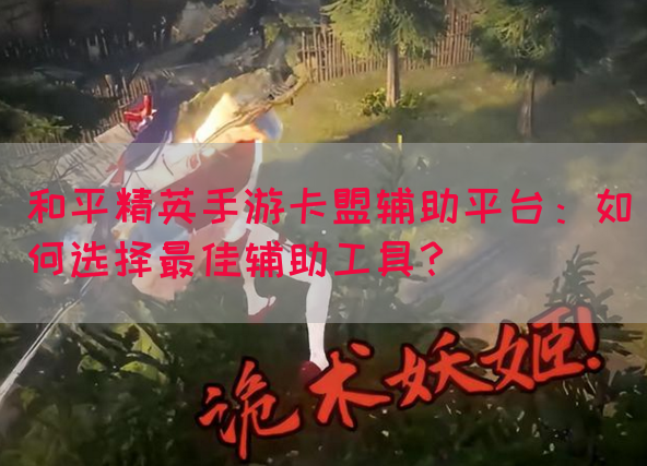 和平精英手游卡盟辅助平台：如何选择最佳辅助工具？(图1)