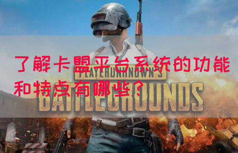 了解卡盟平台系统的功能和特点有哪些？