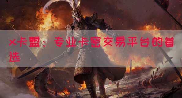 x卡盟：专业卡密交易平台的首选(图1)