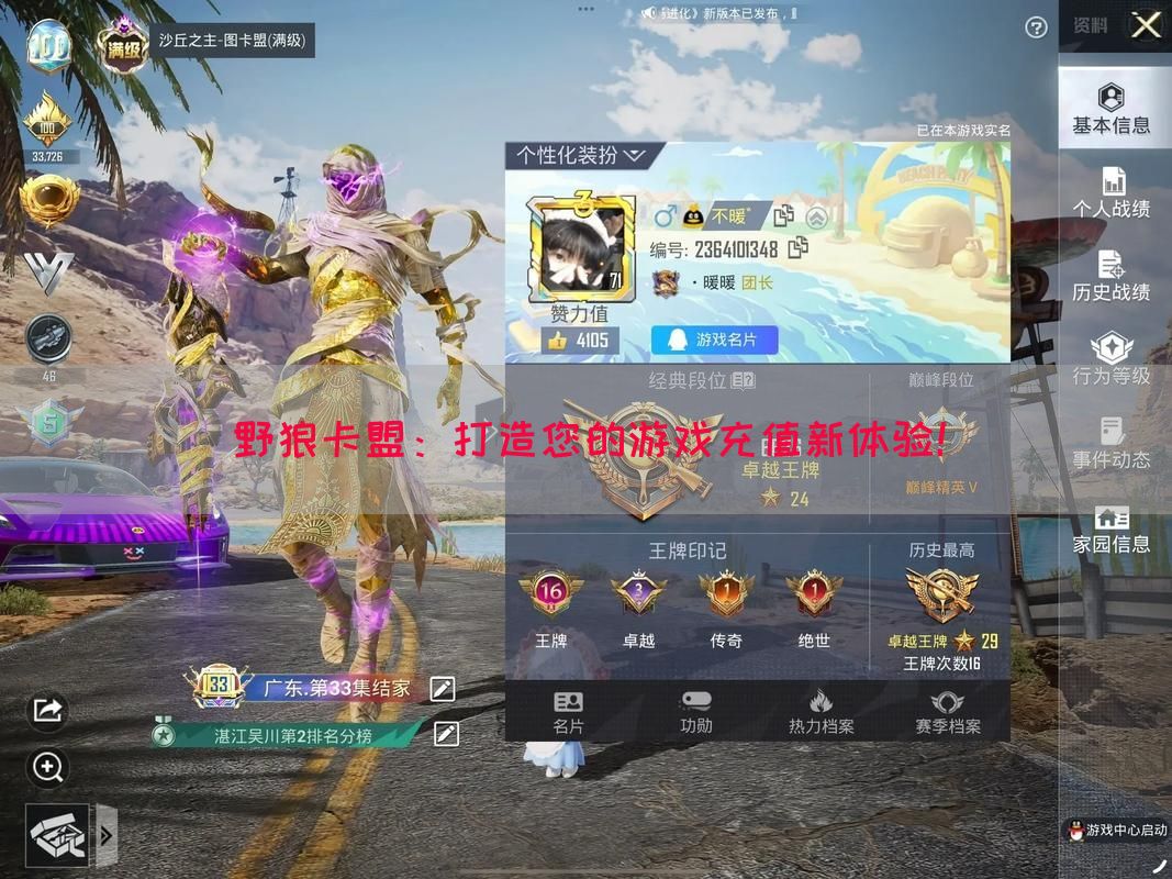 野狼卡盟：打造您的游戏充值新体验！