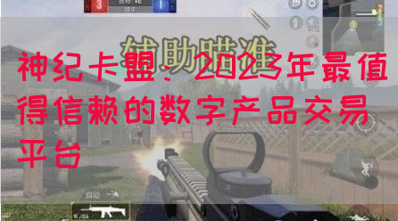 神纪卡盟：2023年最值得信赖的数字产品交易平台