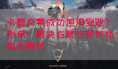 卡盟交易成功但没到账？别慌！解决方案与预防指南全解析(图1)
