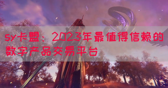 sy卡盟：2023年最值得信赖的数字产品交易平台(图1)