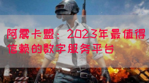 阿震卡盟：2023年最值得信赖的数字服务平台(图1)