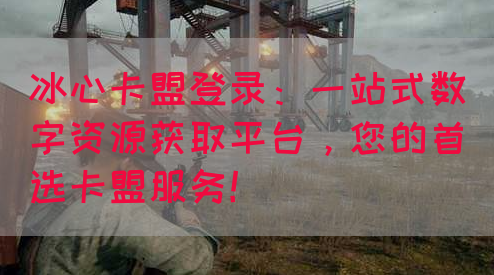 冰心卡盟登录：一站式数字资源获取平台，您的首选卡盟服务！