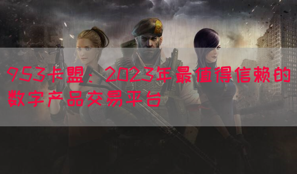 953卡盟：2023年最值得信赖的数字产品交易平台