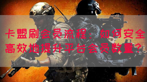 卡盟刷会员流程：如何安全高效地提升平台会员数量？(图1)