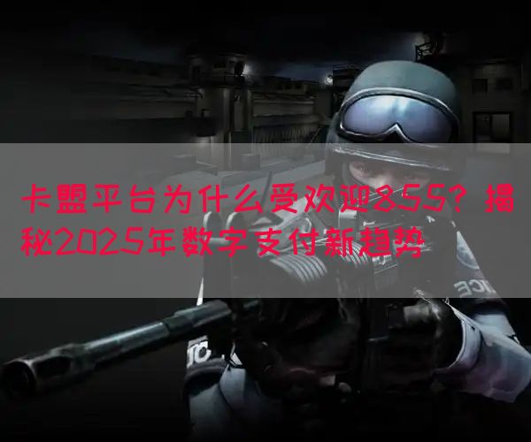 卡盟平台为什么受欢迎855？揭秘2025年数字支付新趋势(图1)